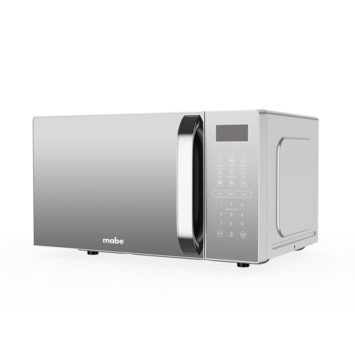 HORNO DE MICROONDAS MABE 1.1 PIES CUBICOS 10 NIVELES DE POTENCIA DISPLAY LED TOUCH GRIS