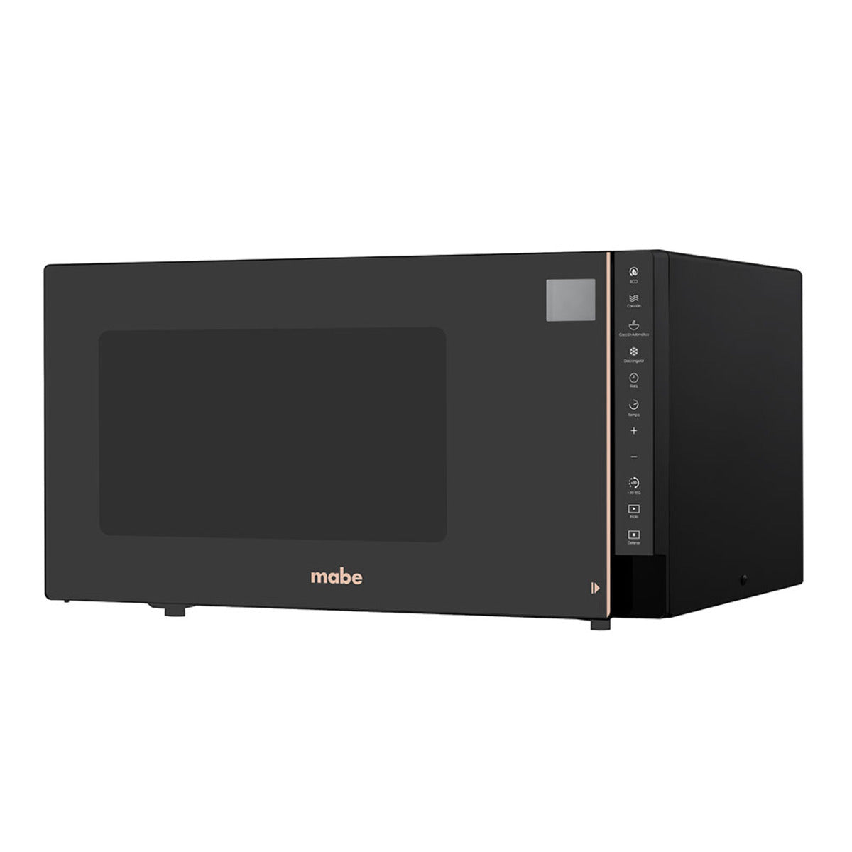 HORNO DE MICROONDAS MABE 1.1 PIES CUBICOS 10 NIVELES DE POTENCIA FUNCION DE DESCONGELADO ACABADO ESPEJO ROSE GOLD
