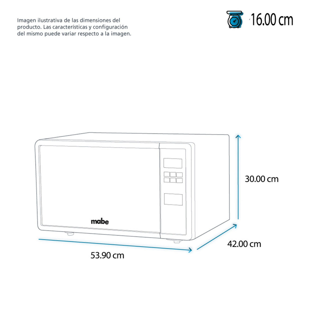 HORNO DE MICROONDAS MABE 1.1 PIES CUBICOS 10 NIVELES DE POTENCIA FUNCION DE DESCONGELADO ACABADO ESPEJO ROSE GOLD