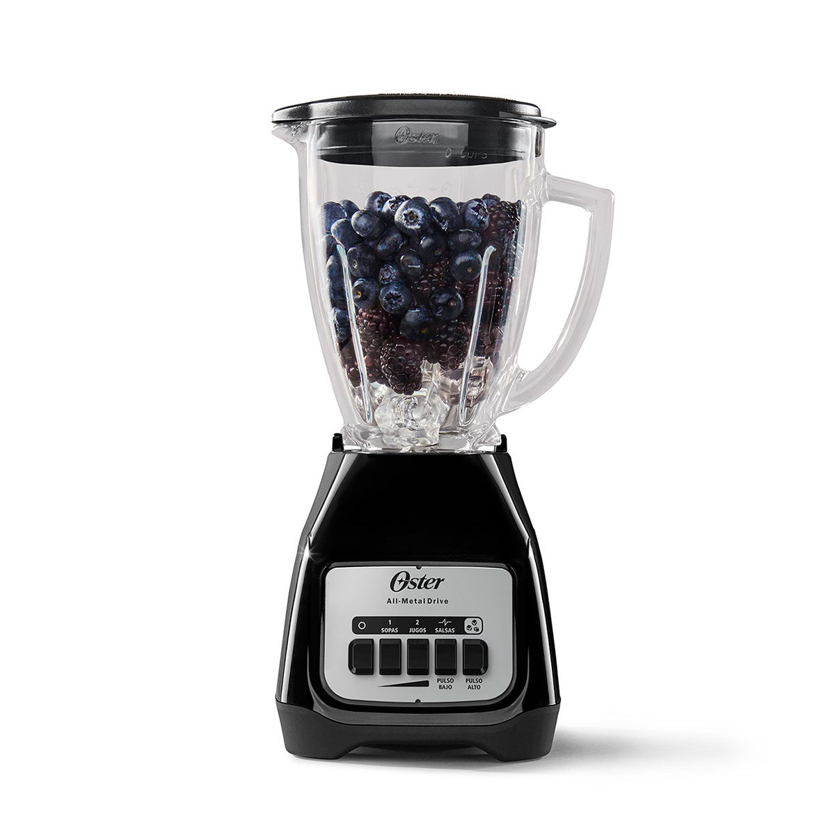 LICUADORA OSTER KALIMAN NEGRA VASO CRISTAL 2 VELOCIDADES 550W