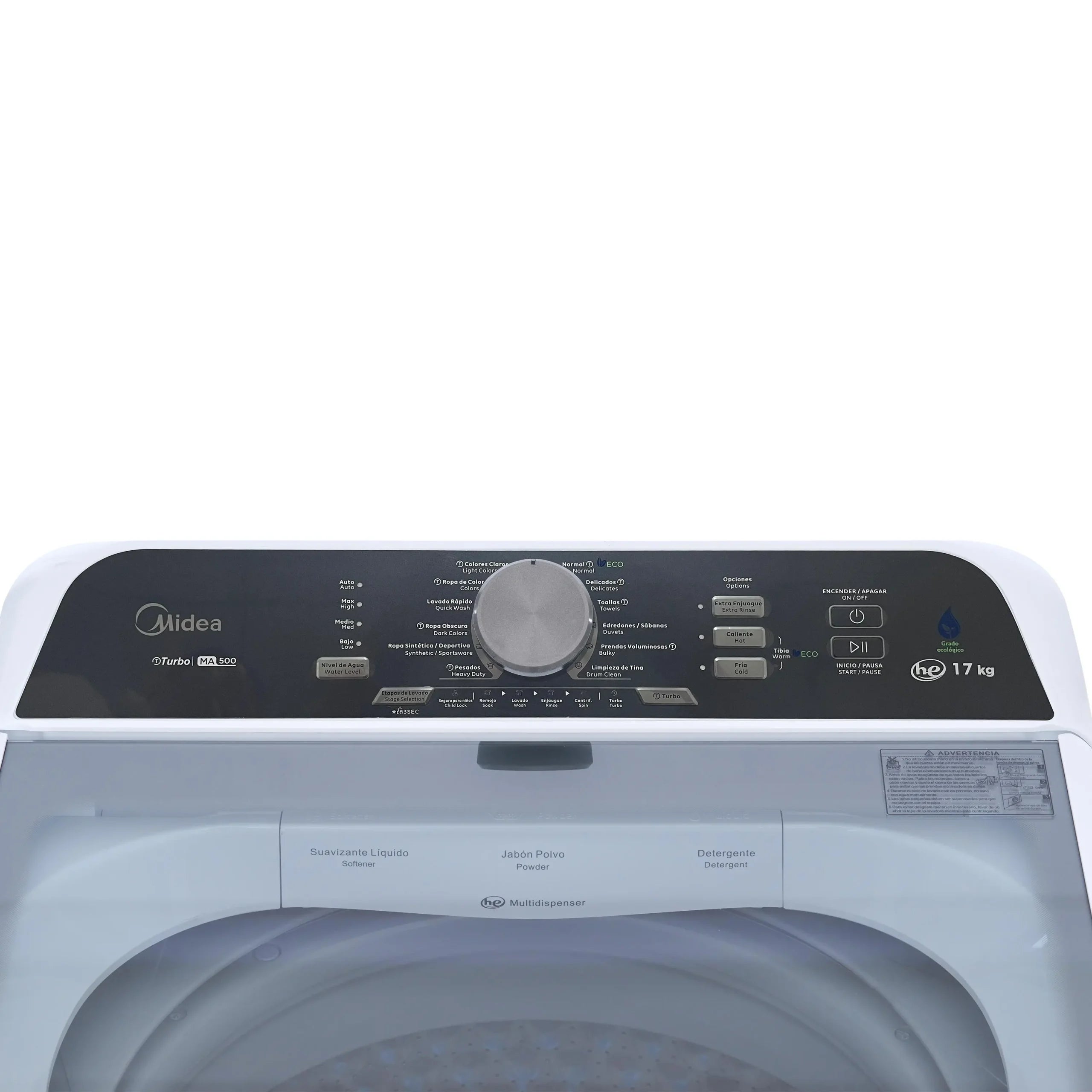 LAVADORA AUTOMATICA MIDEA 17 KILOS