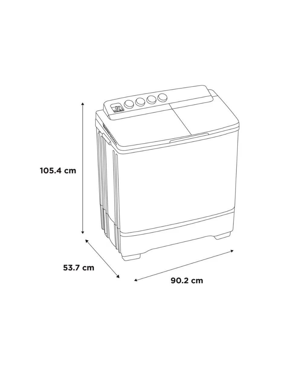 Lavadora dos tinas Midea 19 kilos