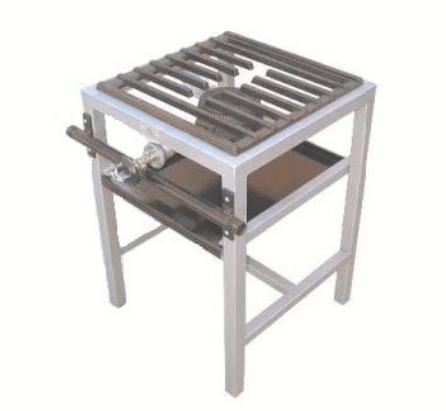 Parrilla Ryse Base De Estructura Tubular, 1 Quemador alta presión