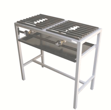 Parrilla Ryse Línea Económica, 2 Quemadores Alta Presión