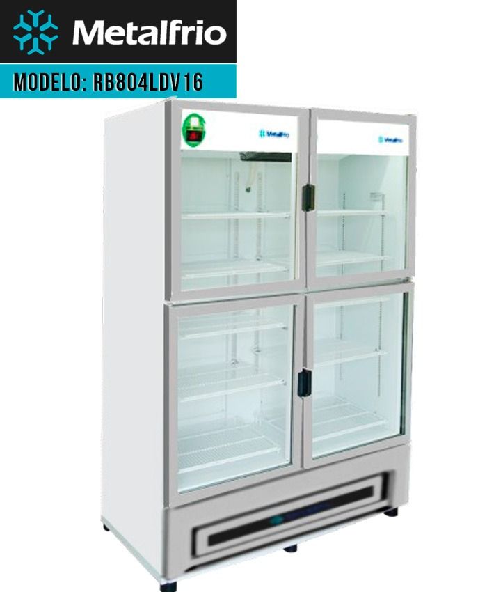 Refrigerador Metalfrio Vertical 42 Pies, 8 Parrillas