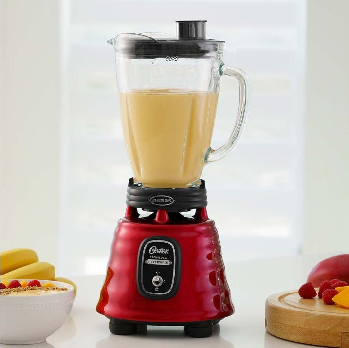 Oster Licuadora BLSTBESTR, 1.5 Litros, 700W, 2 Velocidades, Rojo