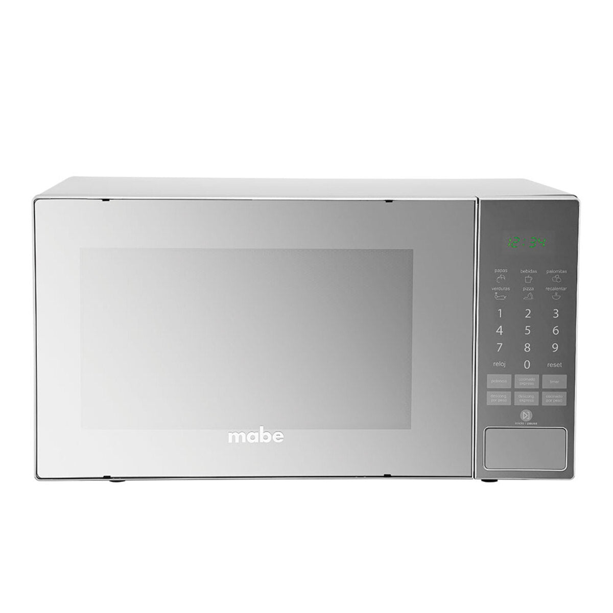 HORNO DE MICROONDAS MABE 1.1 PIES, ACABADO ESPEJO, 10 NIVELES DE POTENCIA.