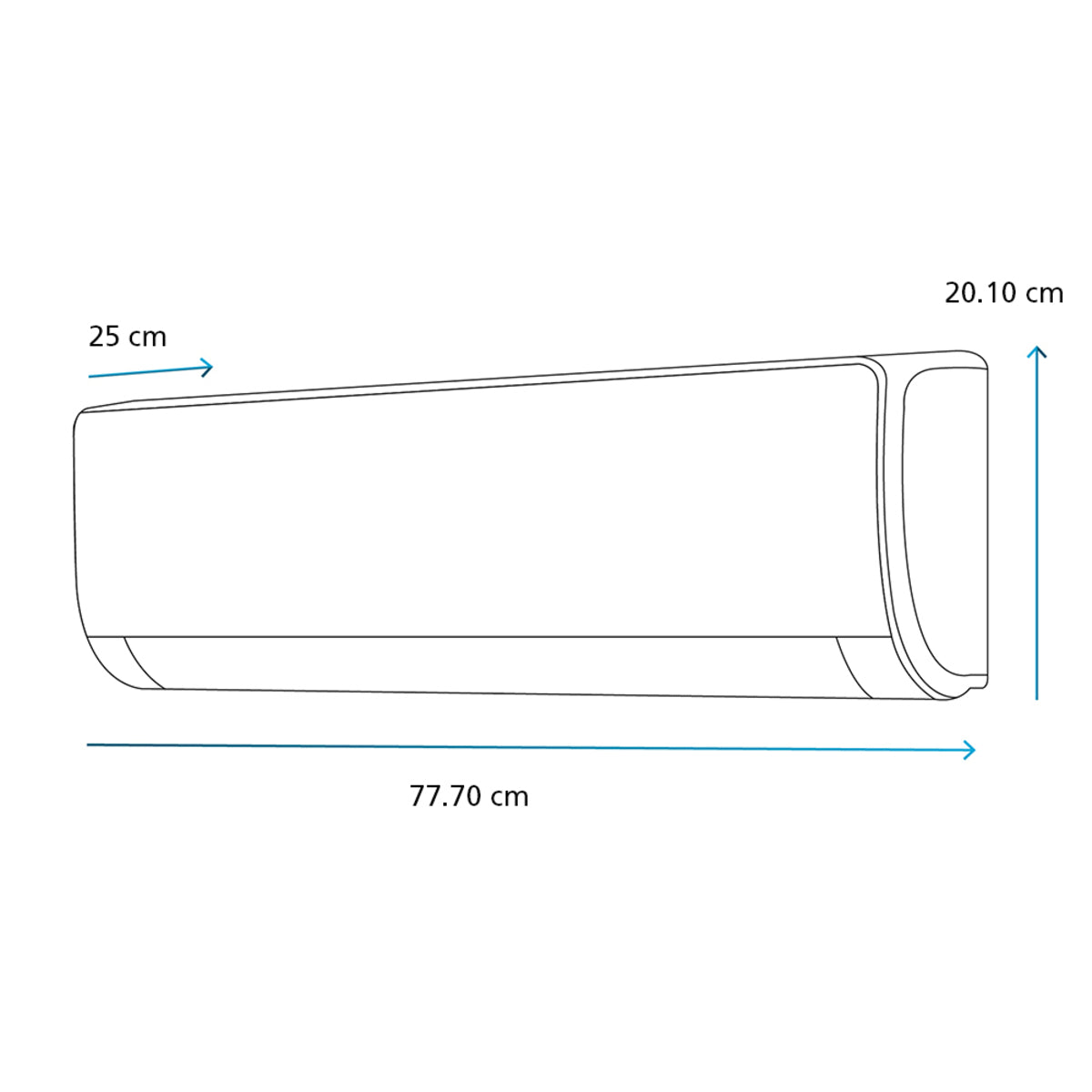 Minisplit Mabe 1 tonelada display LED control remoto 12000 BTU frío / calor 110V