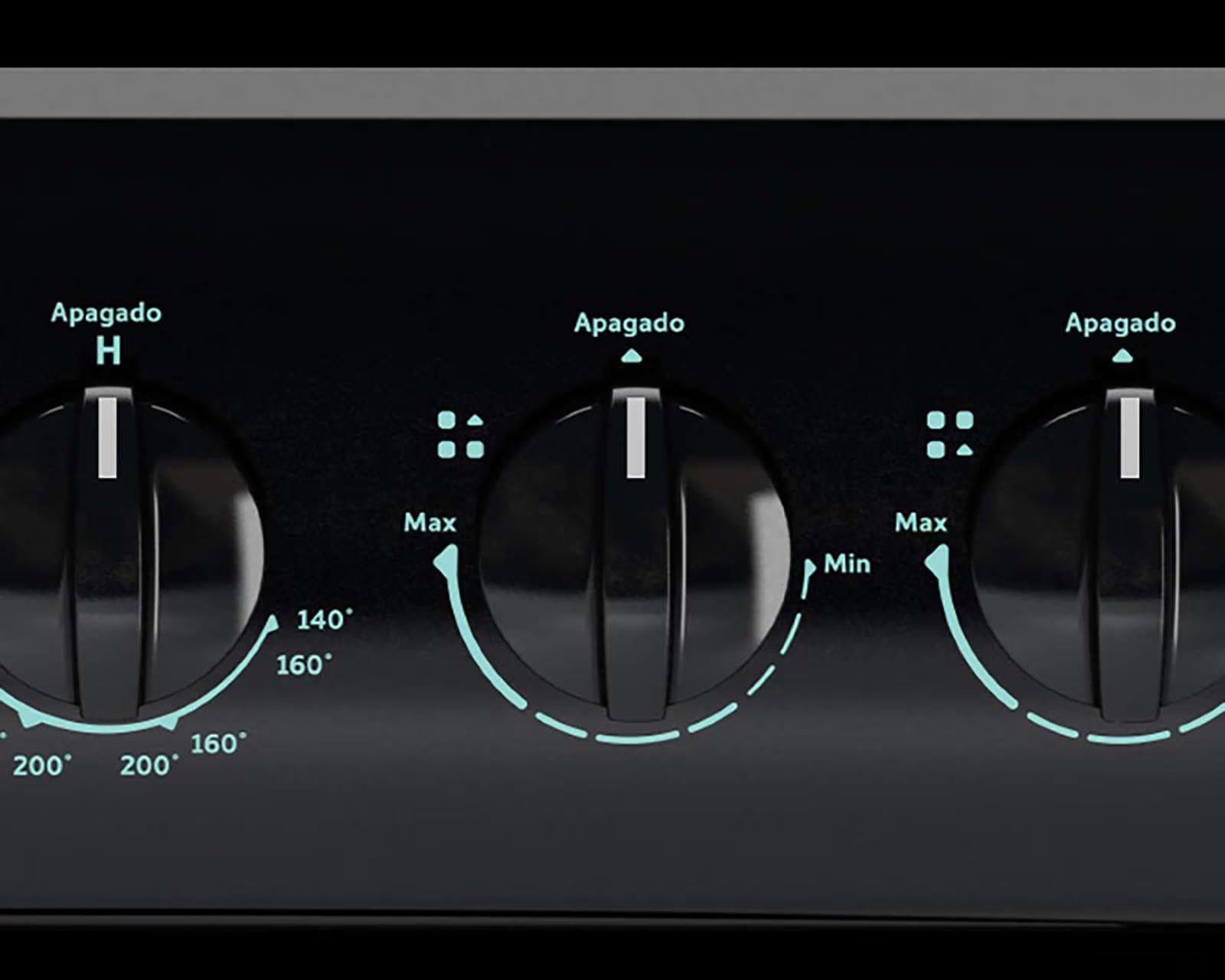 ESTUFA ACROS 20 PUL COLOR NEGRO
