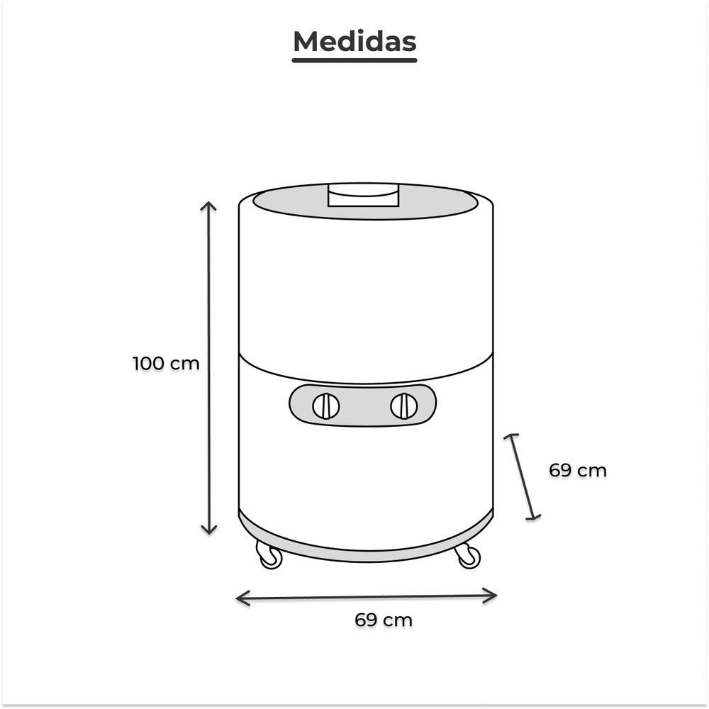 Lavadora Redonda Acros 22Kilos