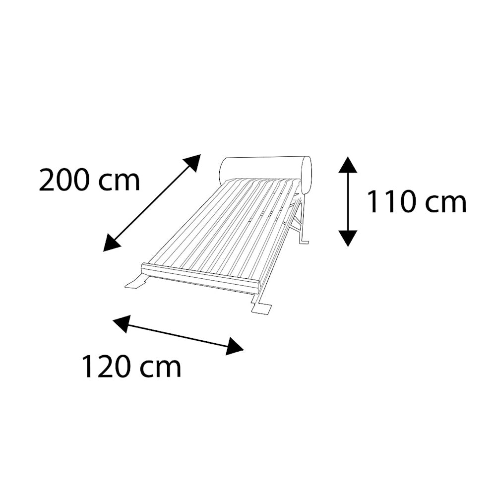 CALENTADOR SOLAR RYSE 12 TUBOS