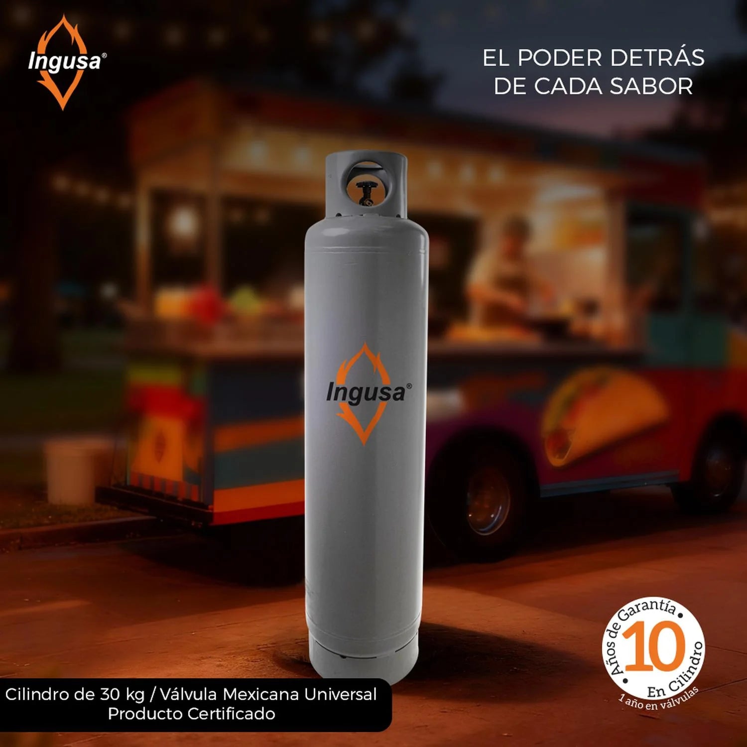 CILINDRO DE GAS DE 30KG.