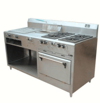 Estufa 4 Quemadores Acero