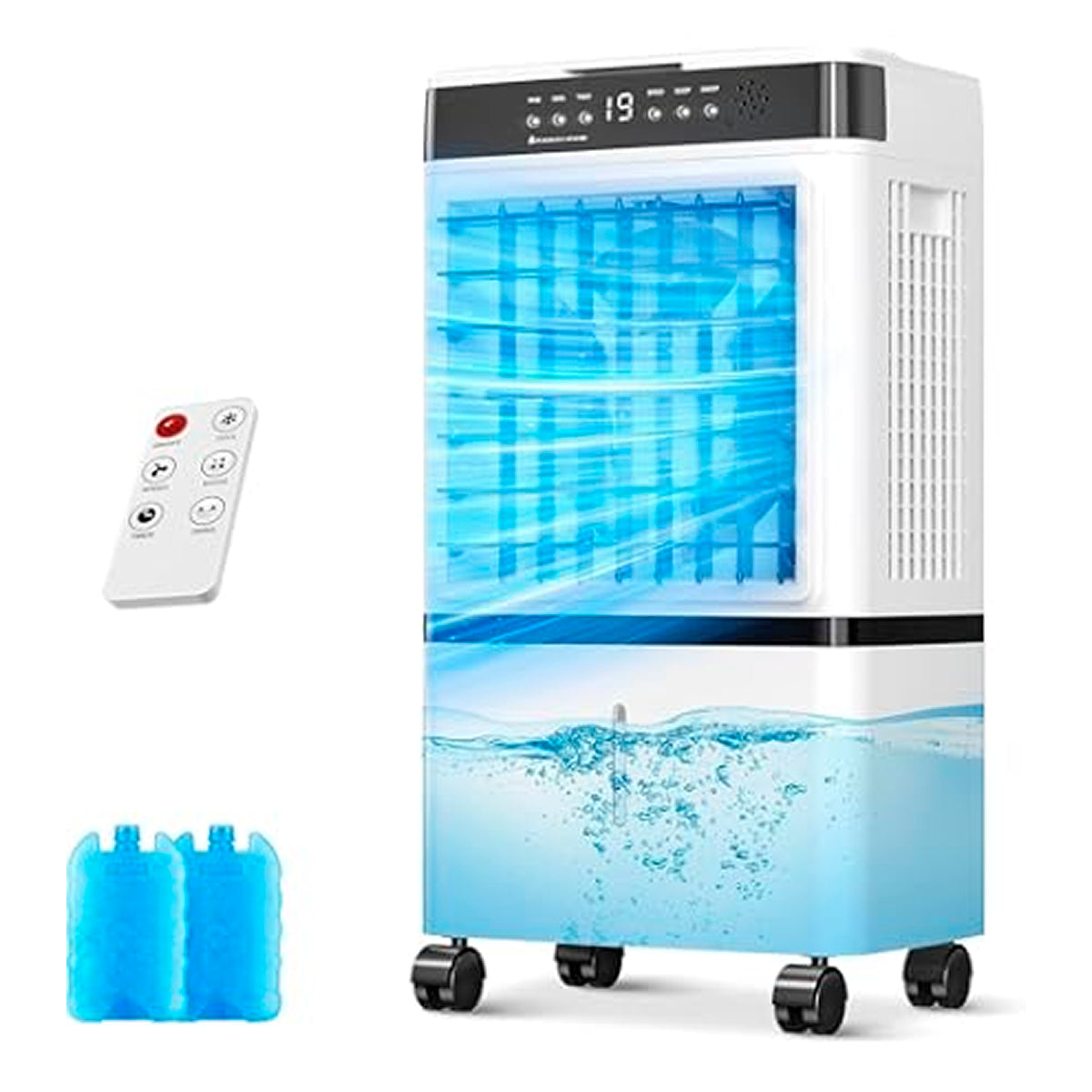 Enfriador de aire evaporativo Honeywell, área de cobertura 10 m², tanque de 7.5 L
