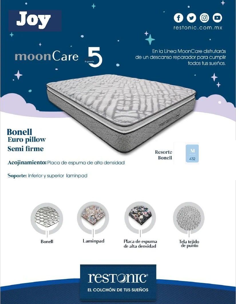 Colchon Restonic King Size Modelo JOY