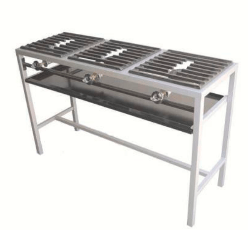 Parrilla Ryse De Estructura Tubular, 3 Quemadores alta presión