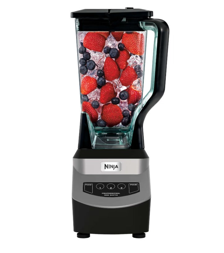 LICUADORA NINJA PROFESIONAL 1000 WATTS TRES VELOCIDADES MAS PULSO JARRA 2.1 LITROS TECNOLOGIA TOTAL CRUSHING