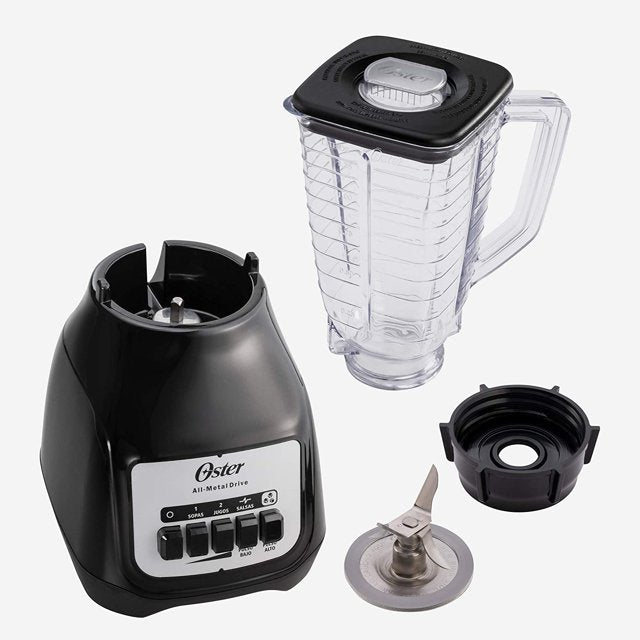 LICUADORA OSTER KALIMAN NEGRA VASO PLASTICO 2 VELOCIDADES FUNCION ALTA Y BAJA 550 W