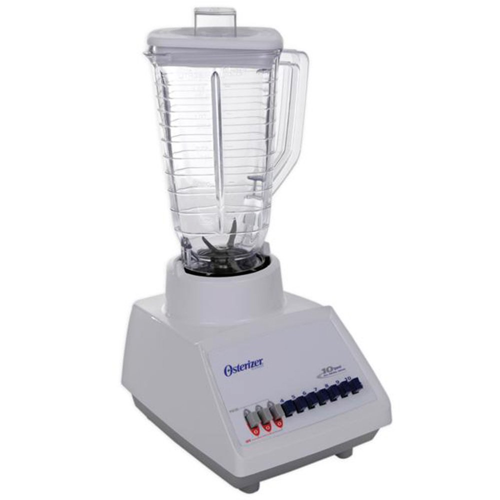 LICUADORA OSTER 10 VELOCIDADES, VASO PLASTICO, 1.25 LITROS, CUCHILLA ACERO INOXIDALBE, 550 W