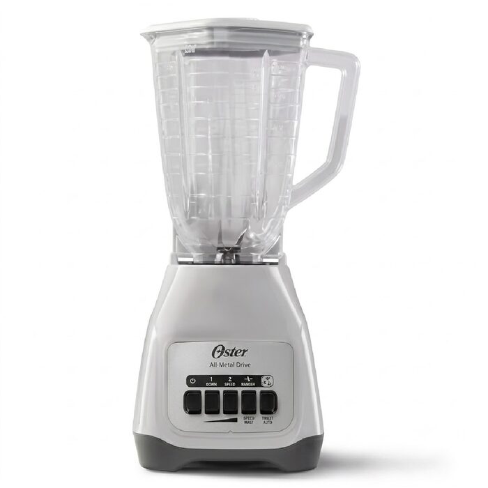 LICUADORA OSTER KALIMAN BLANCA VASO PLASTICO VELOCIDADES MAS PULSO 550 W